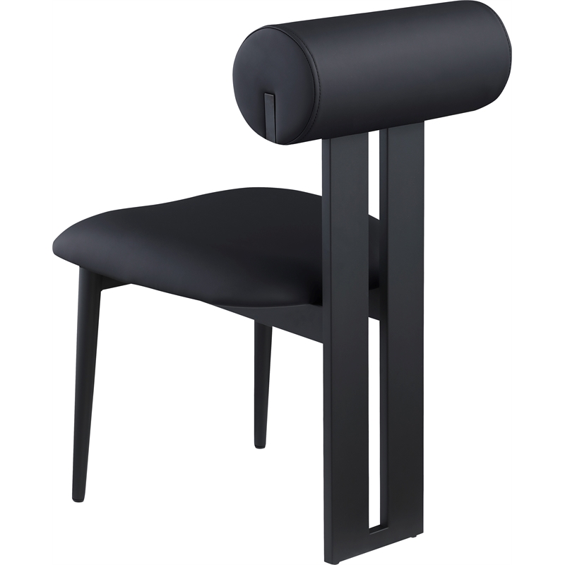 Meridian Furniture Dario Black Vegan Leather Dining Chair (Set of 2)