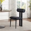 Meridian Furniture Dario Black Vegan Leather Dining Chair (Set of 2)