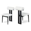 Meridian Furniture Dario Cream Vegan Leather Dining Chair (Set of 2)