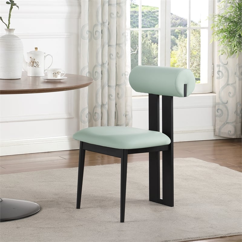 Meridian Furniture Dario Mint Vegan Leather Dining Chair (Set of 2)