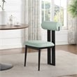 Meridian Furniture Dario Mint Vegan Leather Dining Chair (Set of 2)