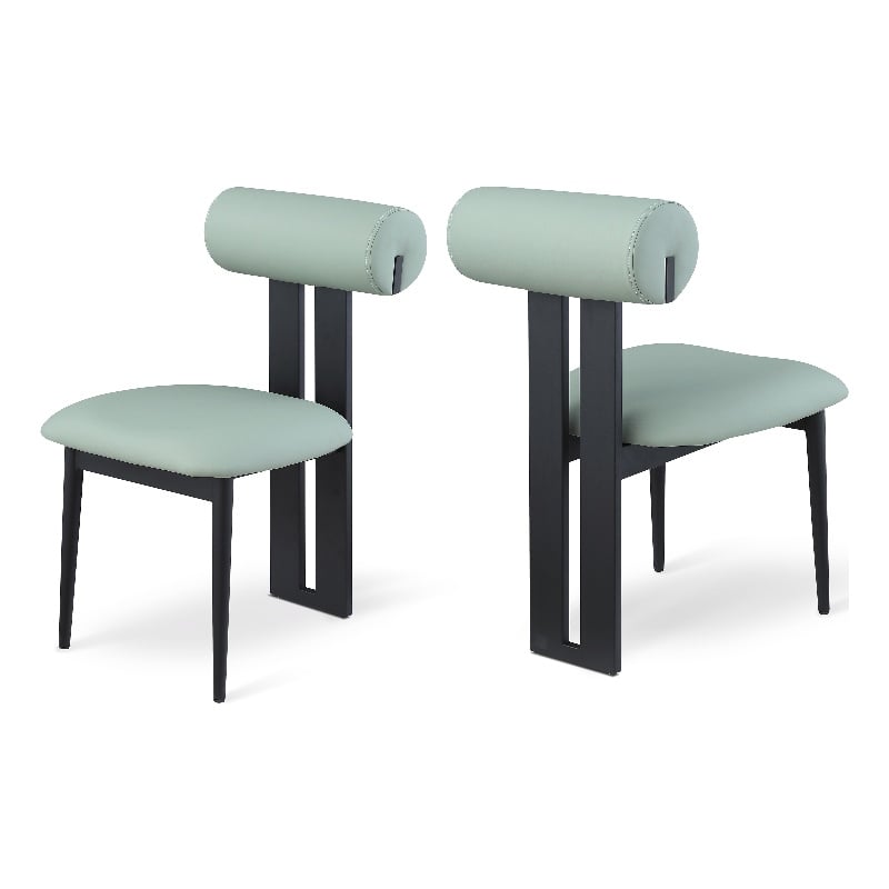 Meridian Furniture Dario Mint Vegan Leather Dining Chair (Set of 2)
