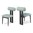 Meridian Furniture Dario Mint Vegan Leather Dining Chair (Set of 2)