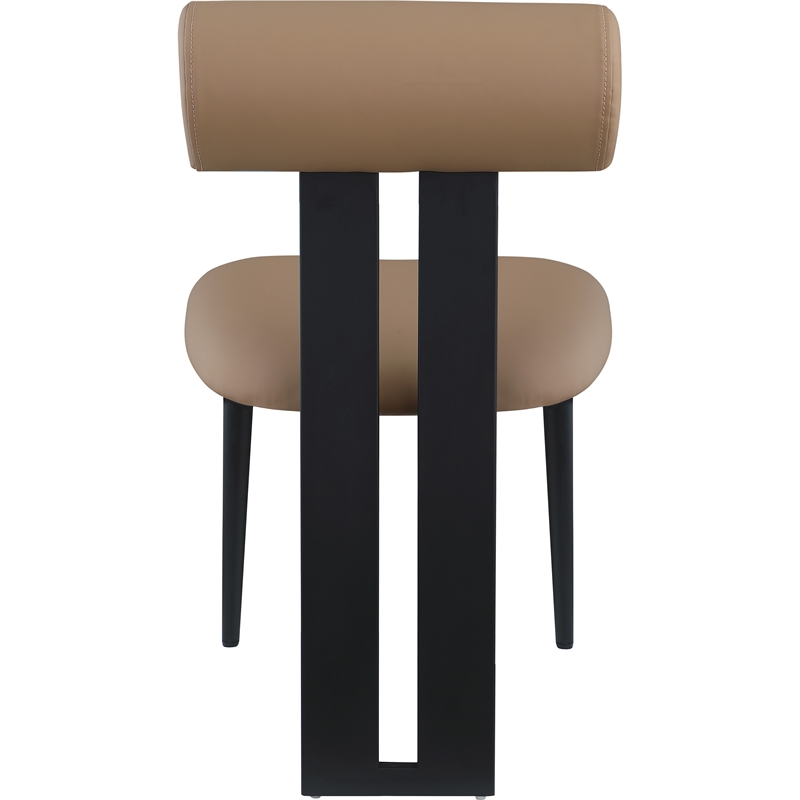 Meridian Furniture Dario Tan Vegan Leather Dining Chair (Set of 2)