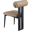Meridian Furniture Dario Tan Vegan Leather Dining Chair (Set of 2)