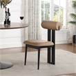 Meridian Furniture Dario Tan Vegan Leather Dining Chair (Set of 2)