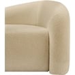 Meridian Furniture Kali Beige Faux Shearling Teddy Fabric Sofa