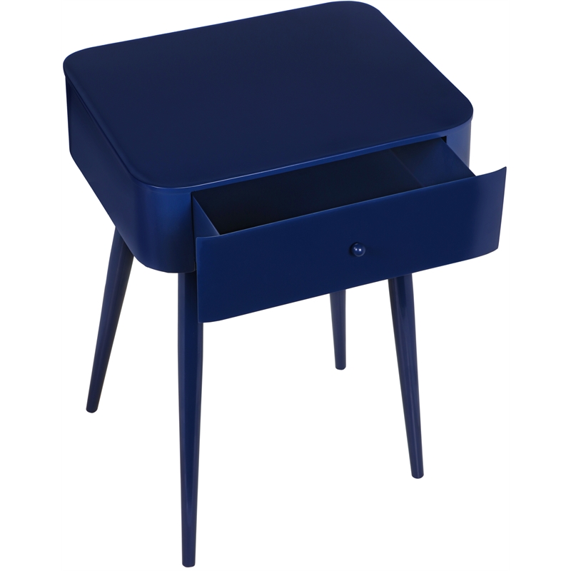 Meridian Furniture Rylan Navy Metal Night Stand