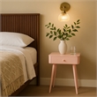 Meridian Furniture Rylan Pink Metal Night Stand