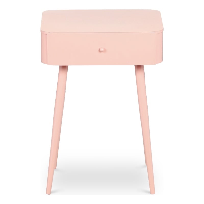 Meridian Furniture Rylan Pink Metal Night Stand