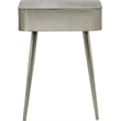 Meridian Furniture Rylan Silver Metal Night Stand