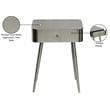 Meridian Furniture Rylan Silver Metal Night Stand