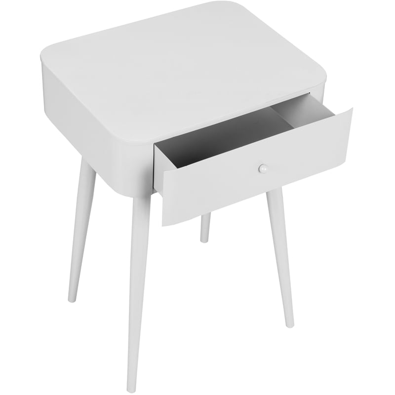 Meridian Furniture Rylan White Metal Night Stand