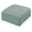 Meridian Furniture Arc Mint Green Vegan Leather Ottoman