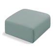Meridian Furniture Arc Mint Green Vegan Leather Ottoman