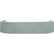 Meridian Furniture Arc Mint Green Vegan Leather Modular Sectional