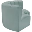 Meridian Furniture Arc Mint Green Vegan Leather Modular Sectional