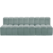 Meridian Furniture Arc Mint Green Vegan Leather Modular Sectional
