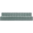 Meridian Furniture Arc Mint Green Vegan Leather Modular Sectional
