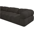 Meridian Furniture Ames Brown Boucle Fabric Modular Sectional