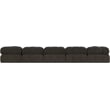 Meridian Furniture Ames Brown Boucle Fabric Modular Sectional