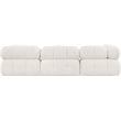 Meridian Furniture Ames Cream Boucle Fabric Modular Sofa