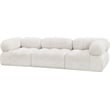 Meridian Furniture Ames Cream Boucle Fabric Modular Sofa