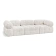 Meridian Furniture Ames Cream Boucle Fabric Modular Sofa