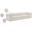 Meridian Furniture Cascade Cream Boucle Fabric Modular Sofa