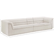 Meridian Furniture Cascade Cream Boucle Fabric Modular Sofa