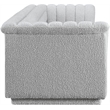 Meridian Furniture Cascade Grey Boucle Fabric Modular Sofa