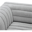 Meridian Furniture Cascade Grey Boucle Fabric Modular Sofa