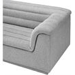 Meridian Furniture Cascade Grey Boucle Fabric Modular Sofa