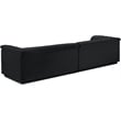 Meridian Furniture Cascade Black Velvet Fabric Modular Sofa