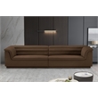 Meridian Furniture Cascade Brown Velvet Fabric Modular Sofa