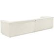 Meridian Furniture Cascade Cream Velvet Fabric Modular Sofa