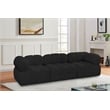 Meridian Furniture Ames Black Boucle Fabric Modular Sofa