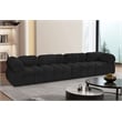 Meridian Furniture Ames Black Boucle Fabric Modular Sofa