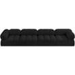 Meridian Furniture Ames Black Boucle Fabric Modular Sofa