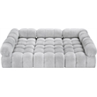 Meridian Furniture Ames Grey Boucle Fabric Modular Sectional