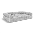Meridian Furniture Ames Grey Boucle Fabric Modular Sectional