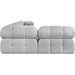 Meridian Furniture Ames Grey Boucle Fabric Modular Sectional