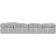 Meridian Furniture Ames Grey Boucle Fabric Modular Sectional