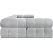Meridian Furniture Ames Grey Boucle Fabric Modular Sectional