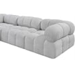Meridian Furniture Ames Grey Boucle Fabric Modular Sectional