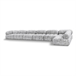 Meridian Furniture Ames Grey Boucle Fabric Modular Sectional