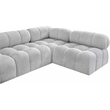 Meridian Furniture Ames Grey Boucle Fabric Modular Sectional