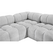 Meridian Furniture Ames Grey Boucle Fabric Modular Sectional
