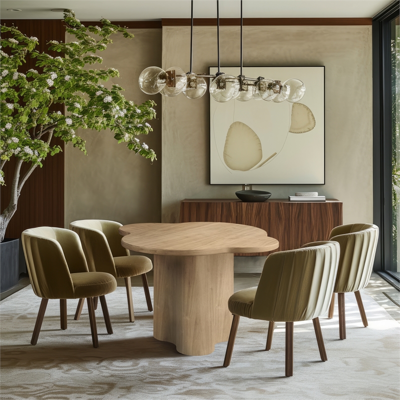 Meridian Furniture Mesa Natural Oak Dining Table