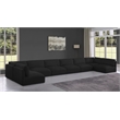 Meridian Furniture Ease Black Fabric Modular Sectional